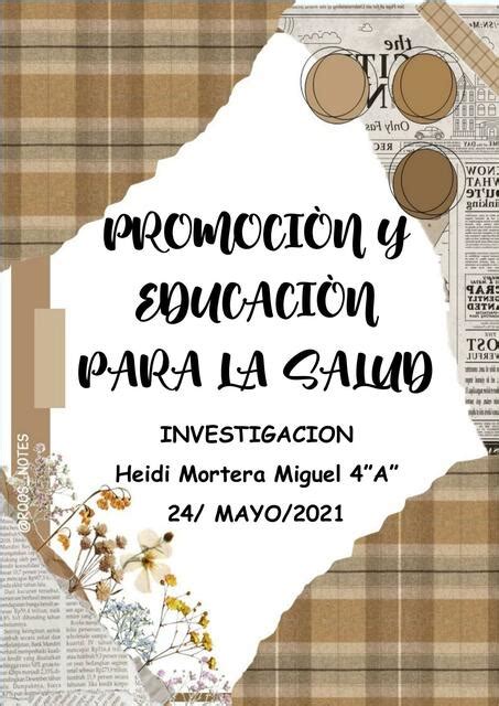 Promoción Y Educación Para La Salud Heidi Mortera Udocz