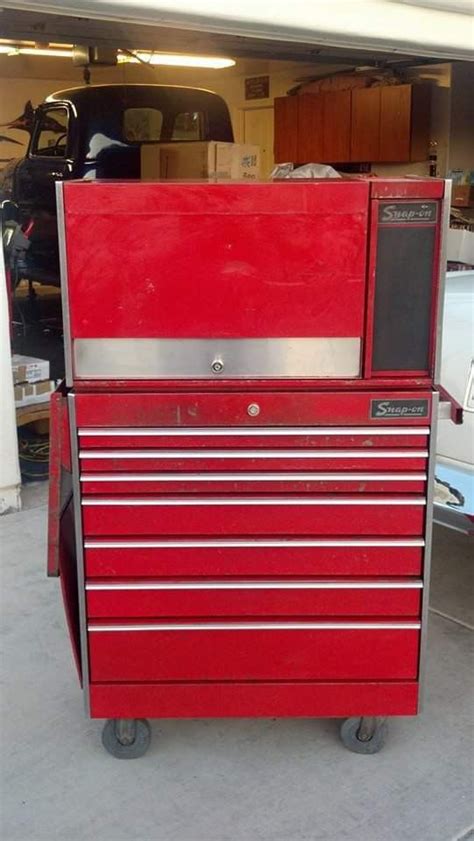 Vintage Snap On Tools Top And Bottom Tool Box Chest Cart Roll Cab Kr 537a And Kr 557b For Sale