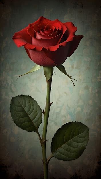 Romantic Red Rose The Ultimate Symbol of Love | Premium AI-generated image