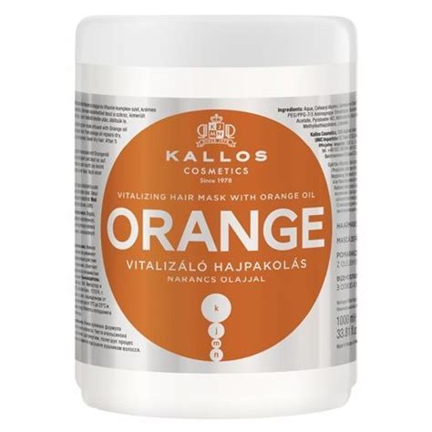 KALLOS KJMN Maska ORANGE z olejkiem pomarańczowym 1000 ml cena opinie