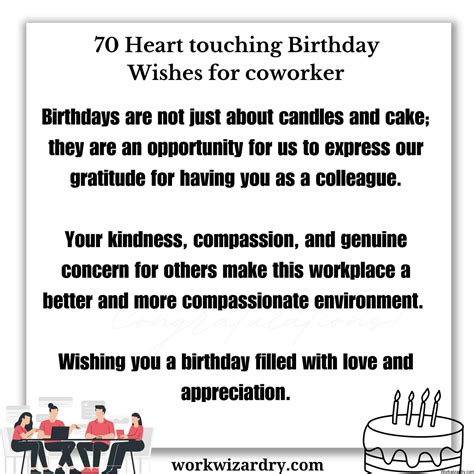 70 Heart touching birthday wishes for colleague, Boss, coworker