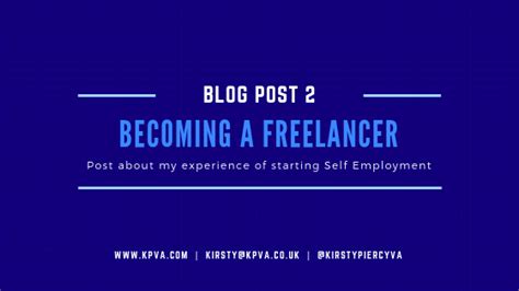 Becoming A Self Employed Freelancer Kirsty Piercy Virtual Assistant