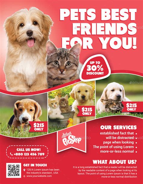 Pet Shop Flyer Print Templates Graphicriver