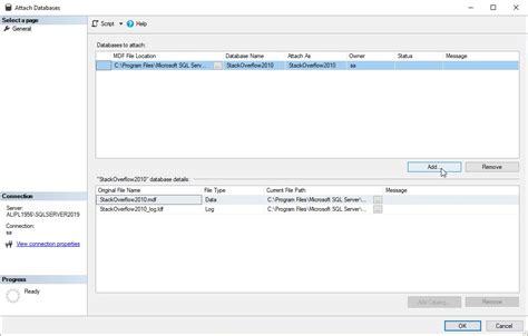 How To Attach Database Files And Create Database In Sql Server