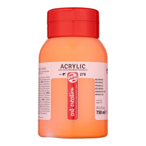 Peinture Acrylique Artcreation Ml Orange Azo Royal Talens