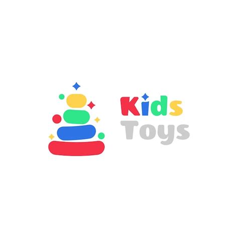 Premium Vector Colorful Kids Toys Logo