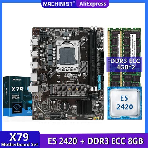 Machinist X Motherboard Lga Set Kit With Xeon E Cpu