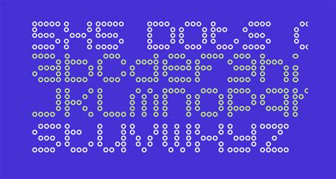 5x5 Dots Outline Free Font What Font Is