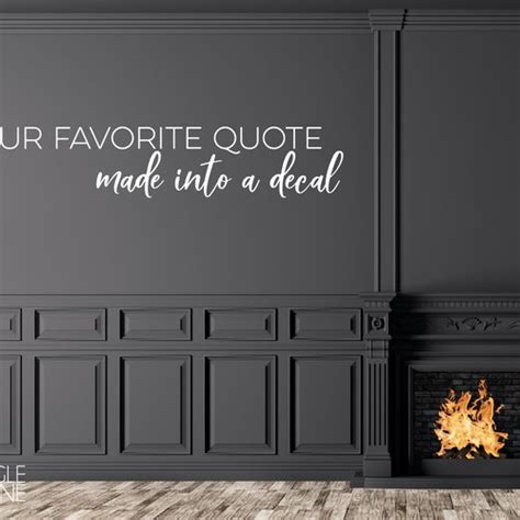 Custom Wall Decal Quote Create Your Own Wall Words Home Etsy