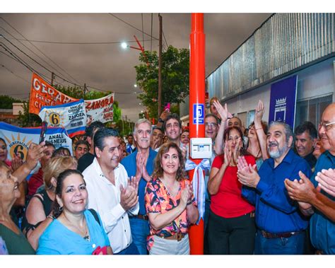 La Intendente Fuentes Dej Inaugurada La Nueva Iluminaci N Led Del