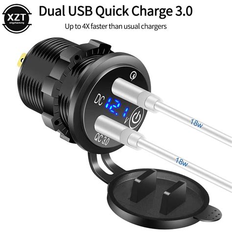 Qc Dual Usb Autolader V V Waterdichte W Grandado