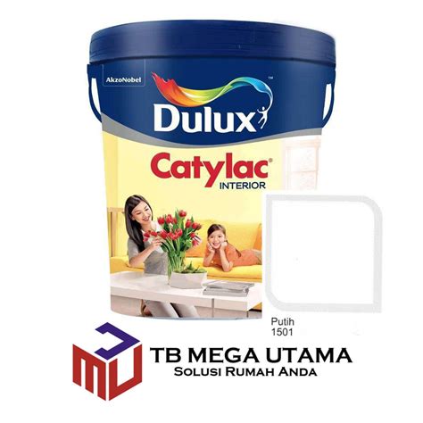 Dulux Catylac Interior Putih 1501 25 Kg Cat Dinding Interior Lazada