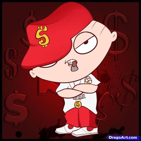 How to Draw Gangster Stewie, Step by Step, Characters, Pop Culture ...