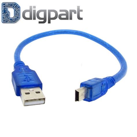 Jual Kabel Usb 20 A Male To Mini B 5 Pin Male Pc Data 30 Cm Shopee