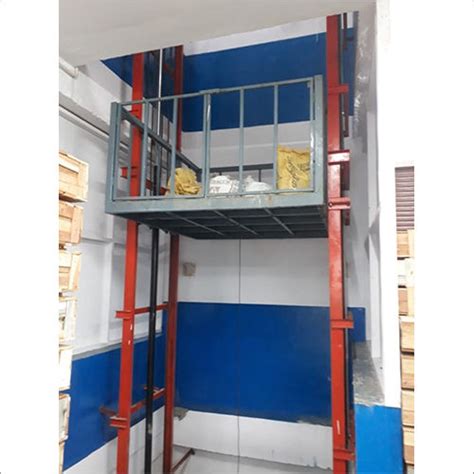 Ms Double Mast Hydraulic Goods Lift Load Capacity Long Ton At Best