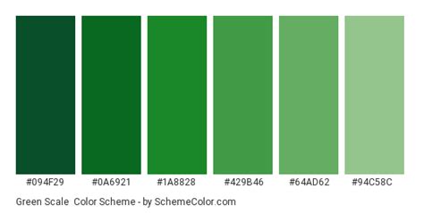 Green Scale Color Scheme Green