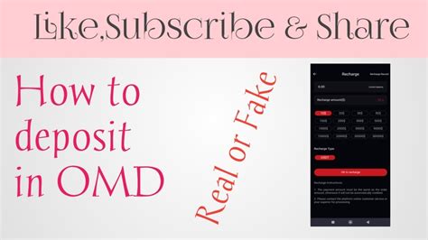 How To Deposit In OMD Profitable Platform Earn Money YouTube