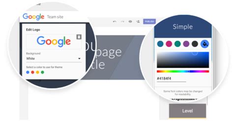 Customize your site with logos, matching colors, and more in the new ...