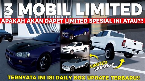 Top Up 5000 Robux Demi 3 Mobil Limited Box Baru Ini Apakah Dapet