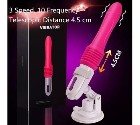 Vibrador Dildo Automatico Telescopico Recargable Con Base Meses Sin