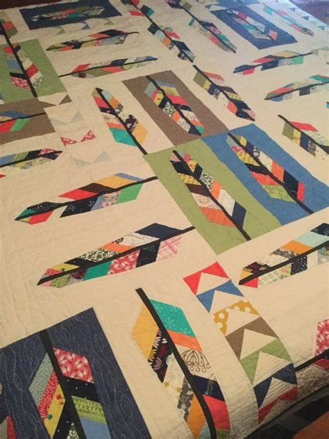 Anna Maria Horner Feather Bed Quilt Etsy Quilts Feather Quilt Art