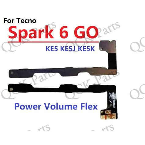 Power Volume Button Flex Cable For Tecno Spark Go Ke Ke J Ke K