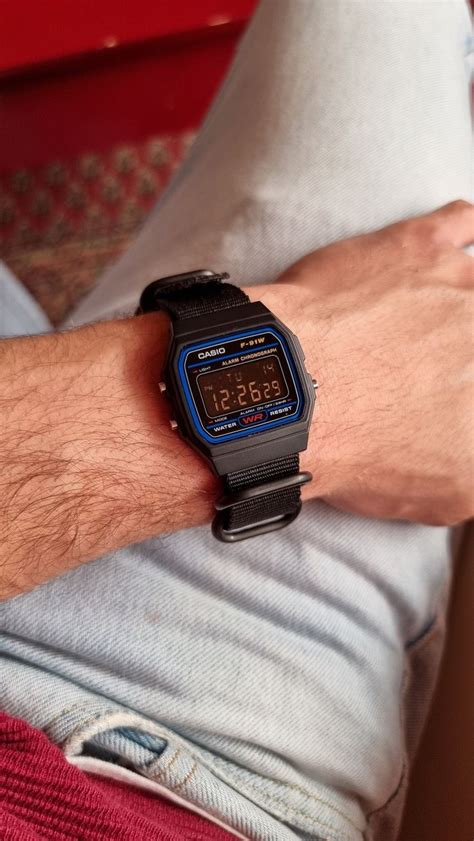 Casio F W Hydromod Pitch Black Modified Black Casio F W Black Screen