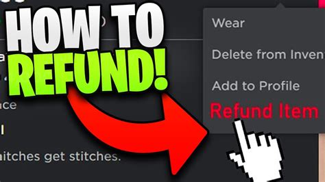 Easy How To Refund Items On Roblox In 2021 YouTube