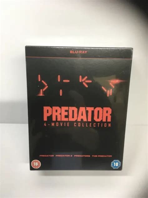 Predator 4 Movie Collection Region B Uk Blu Ray Box Set New Sealed