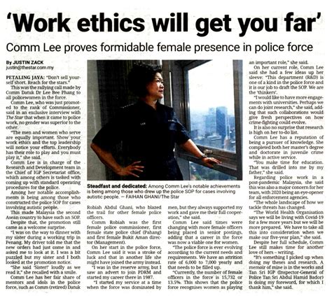 Polis Diraja M Sia On Twitter Keratan Akhbar Pilihan Work Ethics