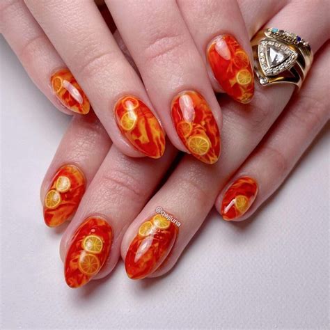 Eye Popping Orange Nail Ideas That Will Brighten Your World Sweet