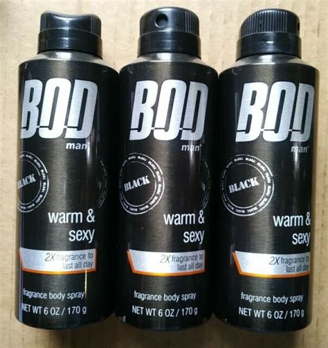 Bod Man Black Body Spray Warm And 2x Fragrance 6 Oz Each For Sale Online Ebay