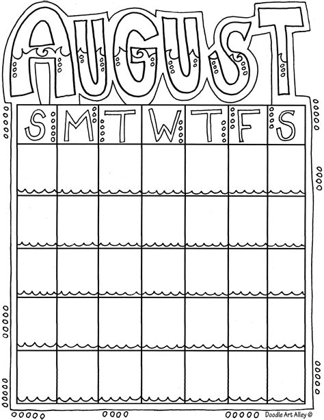 20 Doodle Calendar Free Download Printable Calendar Templates ️