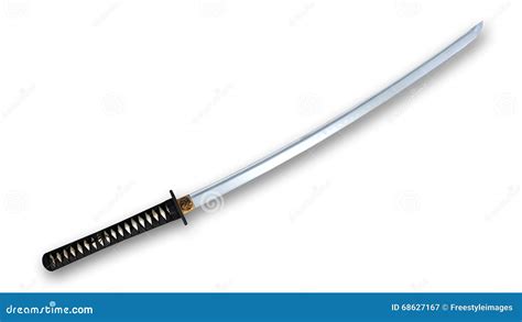 Ninja With Sword Vector Illustration | CartoonDealer.com #17547446