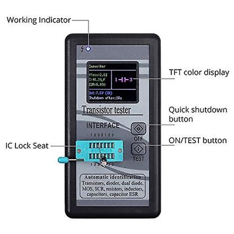 Digital Transistor Tester Mosfet Transistor Capacitor Tester With Mini