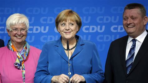 Wahlsieg Der Cdu Csu Merkel Feiert Gr Ten Erfolg Der Spiegel