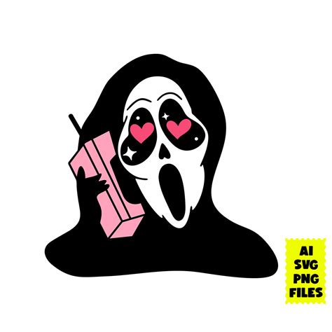 Scream In Love Svg, Ghost Svg, Heart Svg, Halloween Svg, Val - Inspire Uplift