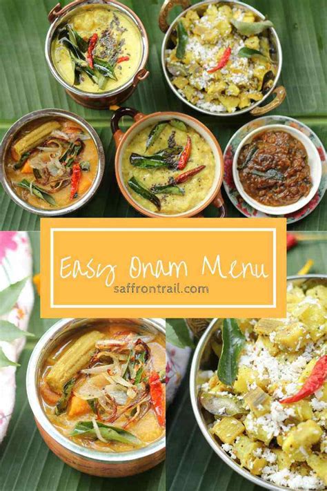 Easy Onam Recipes From Kerala Onam Sadya Recipes