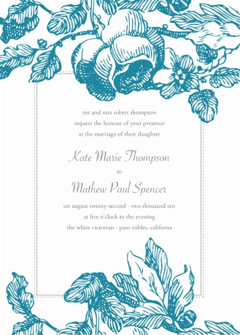 Wedding Invitation Template Microsoft Word Shooters Journal