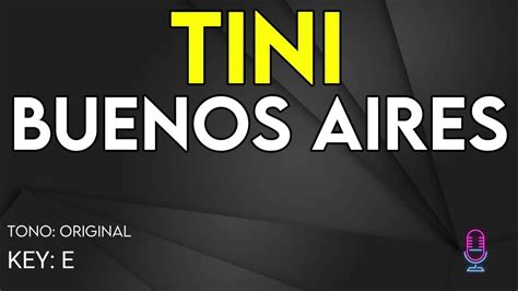 Tini Buenos Aires Karaoke Instrumental Youtube