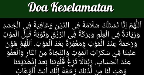 doa hari  doa selamat doa keselamatan