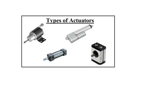 Types Of Actuators Applications With PPT PDF Linquip