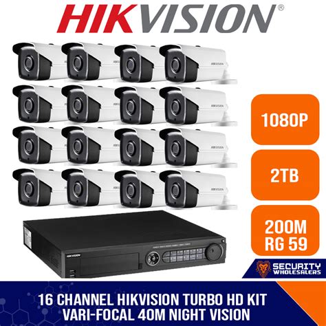 Hikvision Ch Turbo Hd Kit Embedded Dvr X Vari Focal Hd P