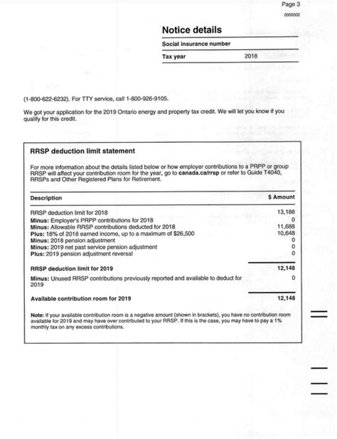 Notice Of Assessment Cra Arise