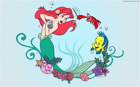 The Little Mermaid Wallpaper | Disneyclips.com