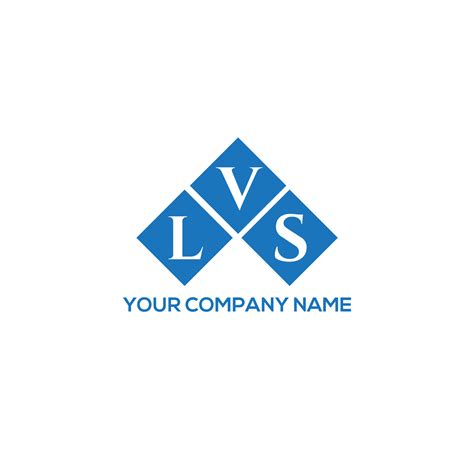 lvs letter logo design  white background lvs creative initials