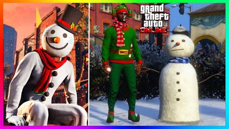 New Christmas Snowman Event Leaked Dlc Rare Outfit Money Xmas Gta 5 Snow 2023 Gta Online