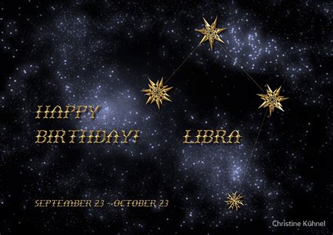 "Happy Birthday Libra!" by Christine Kühnel | Redbubble