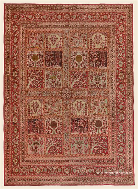 HADJI JALLILI TABRIZ GARDEN Northwest Persian Claremont Rug Co