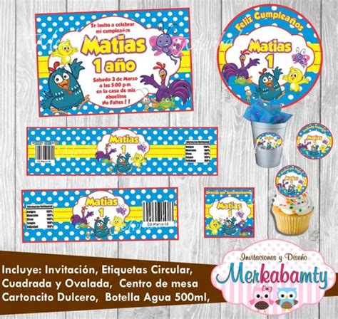 Invitacion Gallina Pintadita Kit De Cumplea Os Imprimelo T